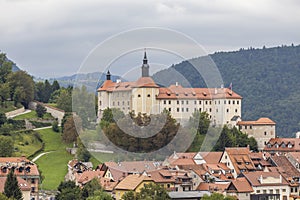 Skofja Loka castle and town in Slovenia