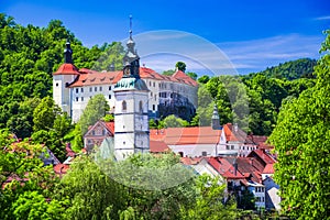 Skofja Loka, Slovenia. Breautiful historical city in Carniola region