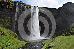 Skogafoss falls waterfall