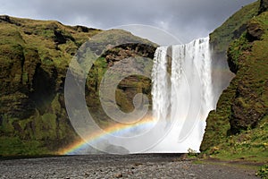 Skogafoss Rainbow Waterfall photo