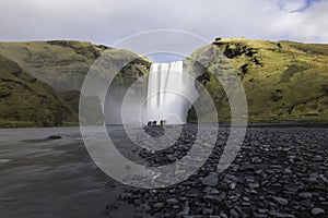 The Skogafoss waterfall Iceland