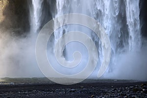 Skogafoss waterfall on the Skógá River in southern Iceland