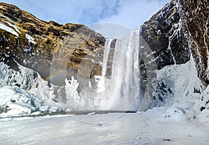 Skogafoss waterfall in south Iceland