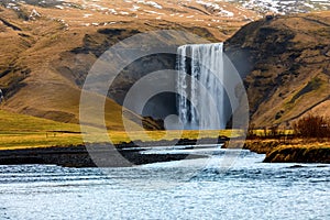 Skogar is one of the most beautiful waterfalls on the Iceland photo