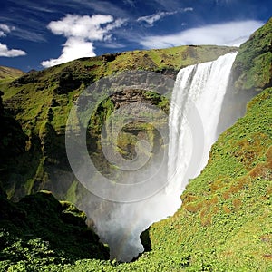 Skogarfoss waterfall
