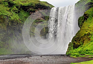 Skogarfoss waterfall