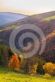 Skogbygda in Innlandet beautiful autumn colors