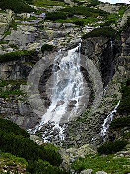 Skok waterfall, High Tatras mountains, Slovakia