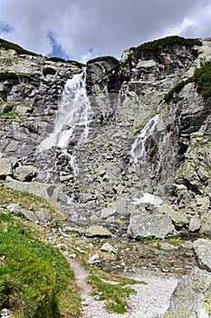 Skok waterfall, High Tatras in Slovakia