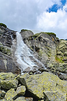 Skok waterfall, High Tatras in Slovakia