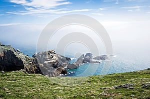 Skomer island, a view of the island