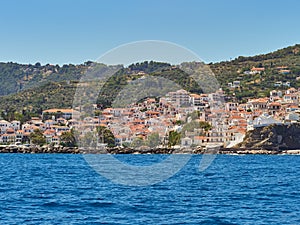 Skopelos town one of the Sporades Island in the Aegean Sea