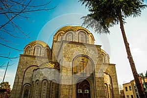 SKOPJE, NORTH MACEDONIA: Church of Saints Constantine and Elena.