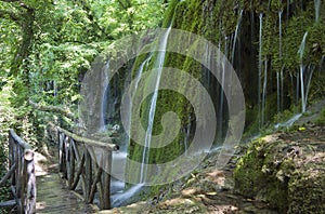 Skra waterfalls in Greece photo