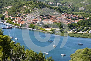 Skradin - small city on Adriatic coast