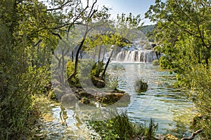 Skradinski Buk Waterfall In Krka National Park - Dalmatia Croatia, Europe