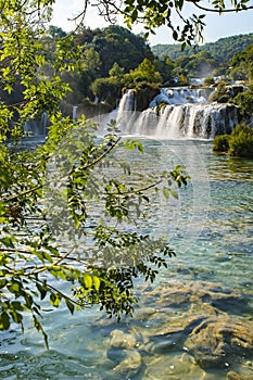 Skradinski Buk Waterfall In Krka National Park - Dalmatia Croatia, Europe