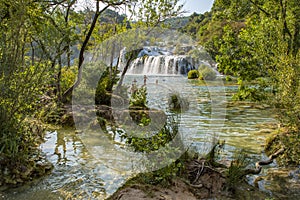 Skradinski Buk Waterfall In Krka National Park - Dalmatia Croatia, Europe