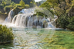 Skradinski Buk Waterfall In Krka National Park - Dalmatia Croatia, Europe