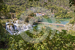 Skradinski Buk Waterfall In Krka National Park - Dalmatia Croatia, Europe