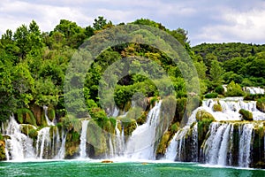 Skradinski Buk Waterfall In Krka National Park, Europe photo