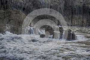 Skrinkle Sandstones Group pembrokeshire south wales at dawn