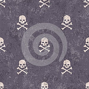 Skull and crossbones grunge background