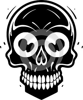 Skull - high quality vector logo - vector illustration ideal for t-shirt graphic