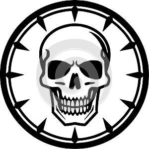 Skull - high quality vector logo - vector illustration ideal for t-shirt graphic