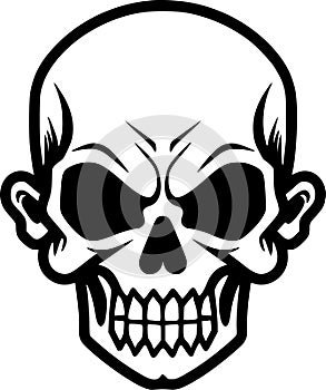 Skull - high quality vector logo - vector illustration ideal for t-shirt graphic