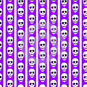 Skull pattern. Vector illustration