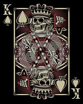 Skull Playing Card