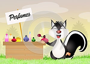 Skunk sells perfumes