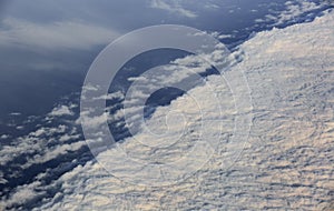 Sky above cloud view from air plane window, nature background view