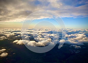 Sky above the clouds