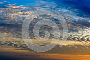 Sky and Altocumulus Clouds photo