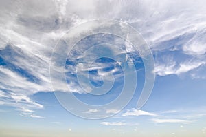 Sky background with cloudy scene (Summer day sky) for graphic us