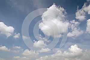 Sky background with cloudy scene (Summer day sky) for graphic us