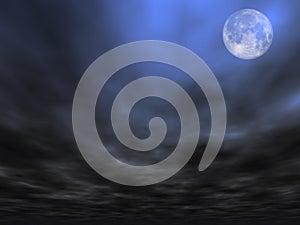 Sky background with Moon [2]