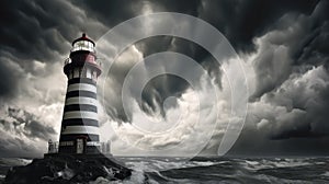 sky black white stripes