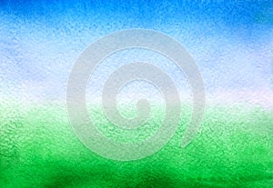 Sky blue and green background