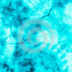 Sky Blue Winter Background. Turquoise Frosty