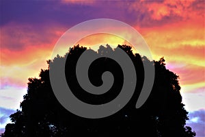 Sky, Celestial Sphere, in Maricopa County, Mesa, Arizona, United States