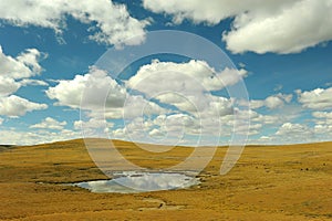 Sky and clouds above the plateau