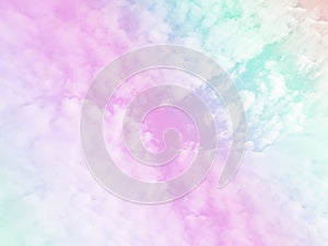 Sky and clouds. Background of pastel pattern texture.