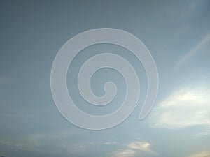 Sky with clouds in evening during rainy season in india