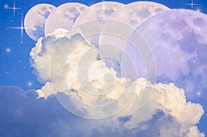 sky and clouds, light beam with the abstract concept of nature and the universe