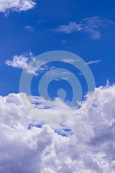 Sky with clouds nature background