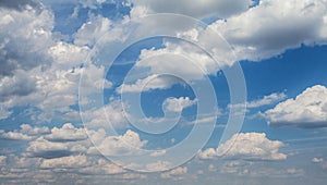 Sky clouds. Nature background with blue sky