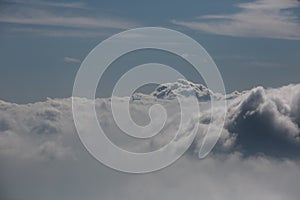 Sky with clouds, picture, background, characteristic landscape